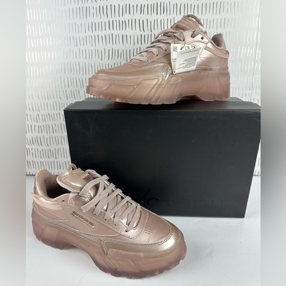 Reebok Club C Cardi Rose Gold (Women's) Reebok Women\u0027s Club C Cardi B H05183 Rose Gold Size 6-10 Authentic New with  Box